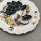 Trompe L'oeil Ceramic Plate with Mussels and Lemon, Italy