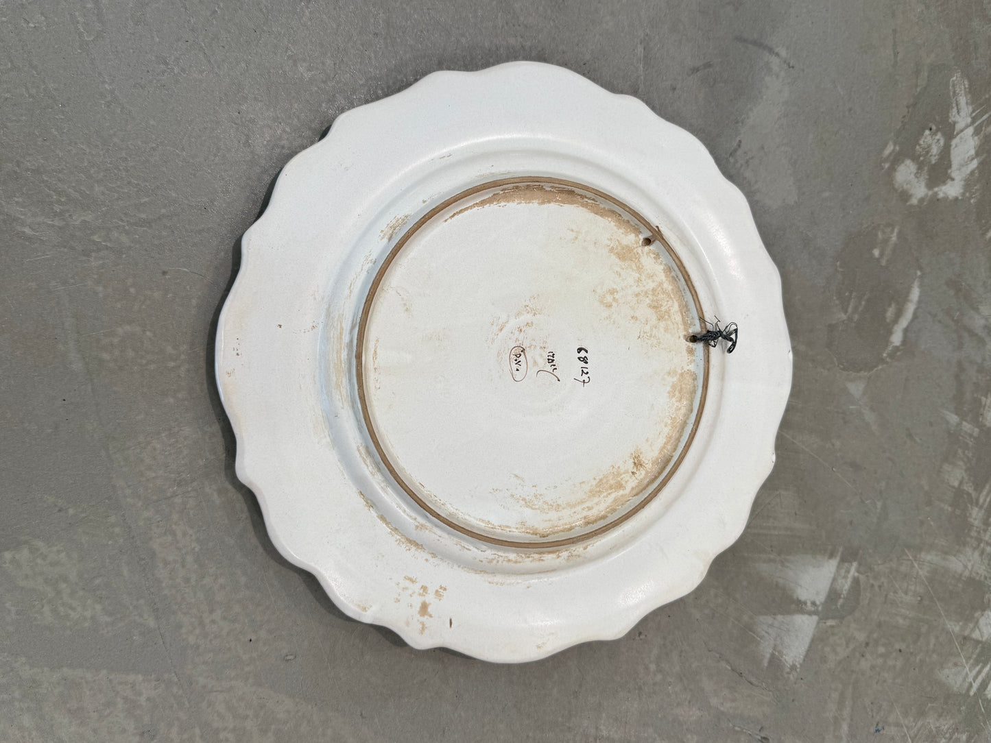 Trompe L'oeil Ceramic Plate with Mussels and Lemon, Italy