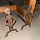 Figural Folk Art Andirons, Pair