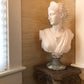 Diana Bust, Cast Marble on Marble Base