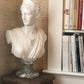 Diana Bust, Cast Marble on Marble Base