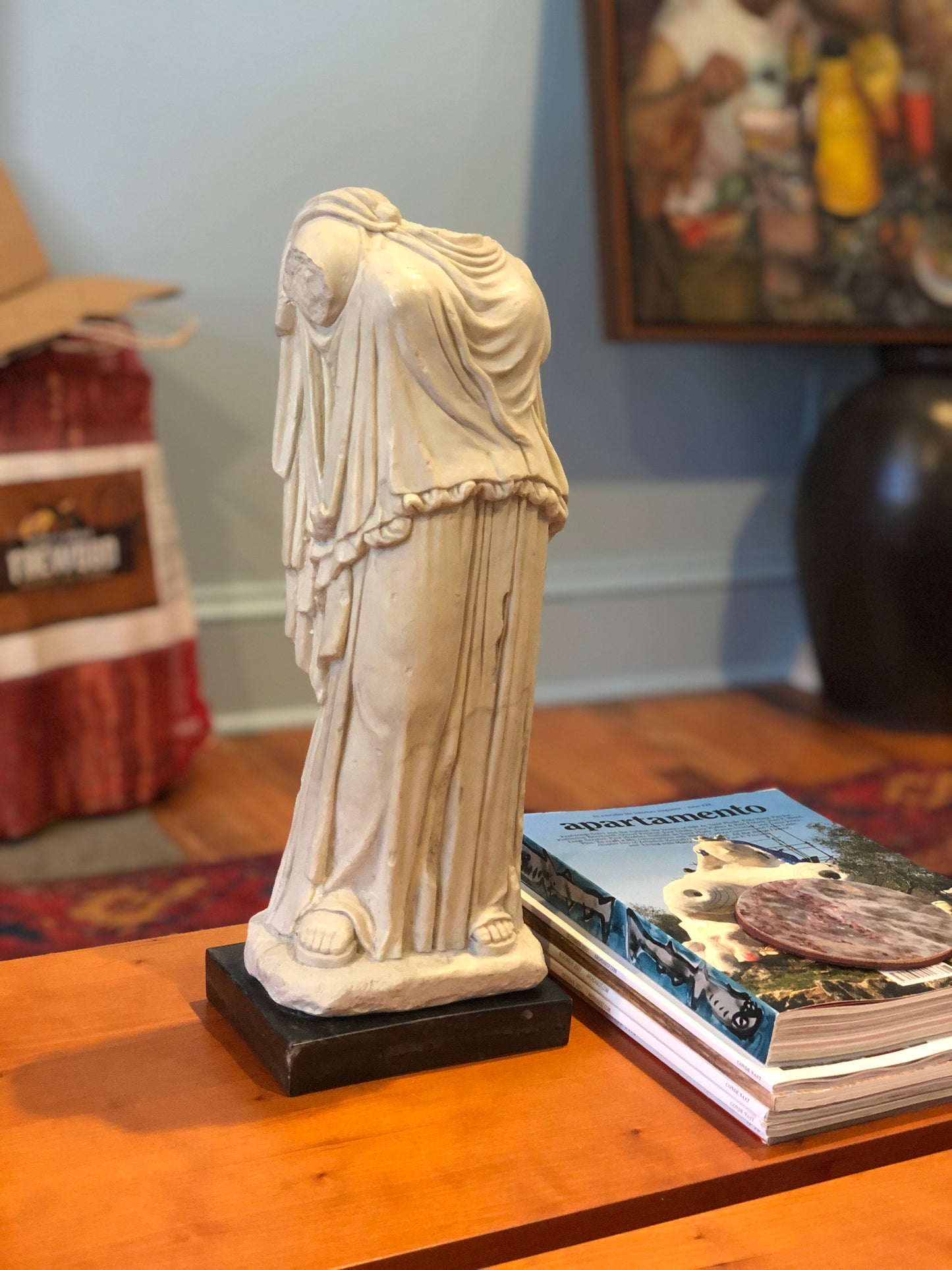 Tabletop Greek Eirene Statue, Composite, 15"