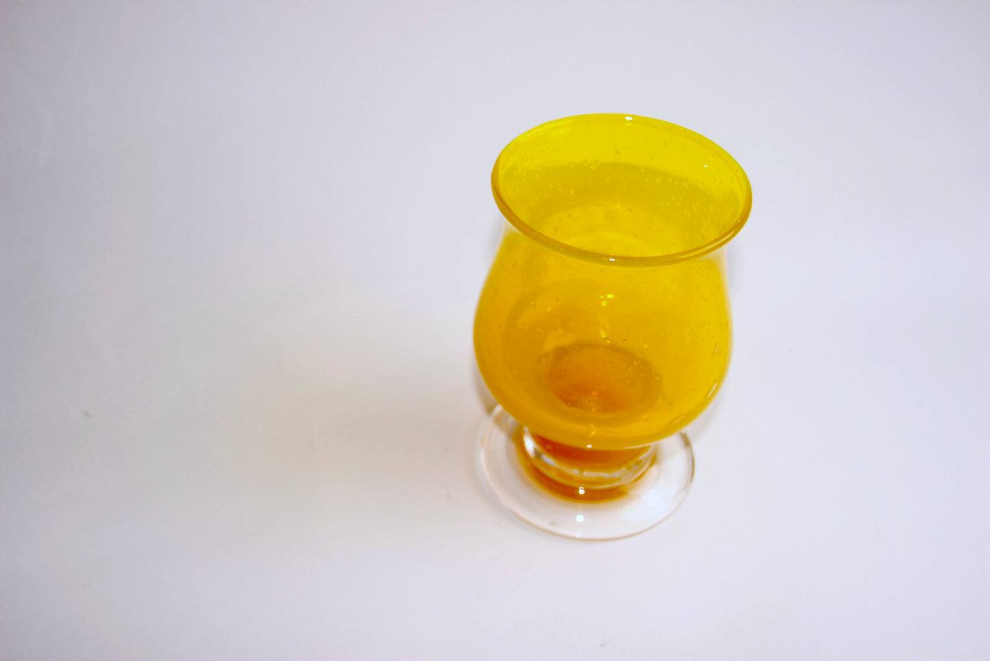 Vetri Yellow Glass Hurricane