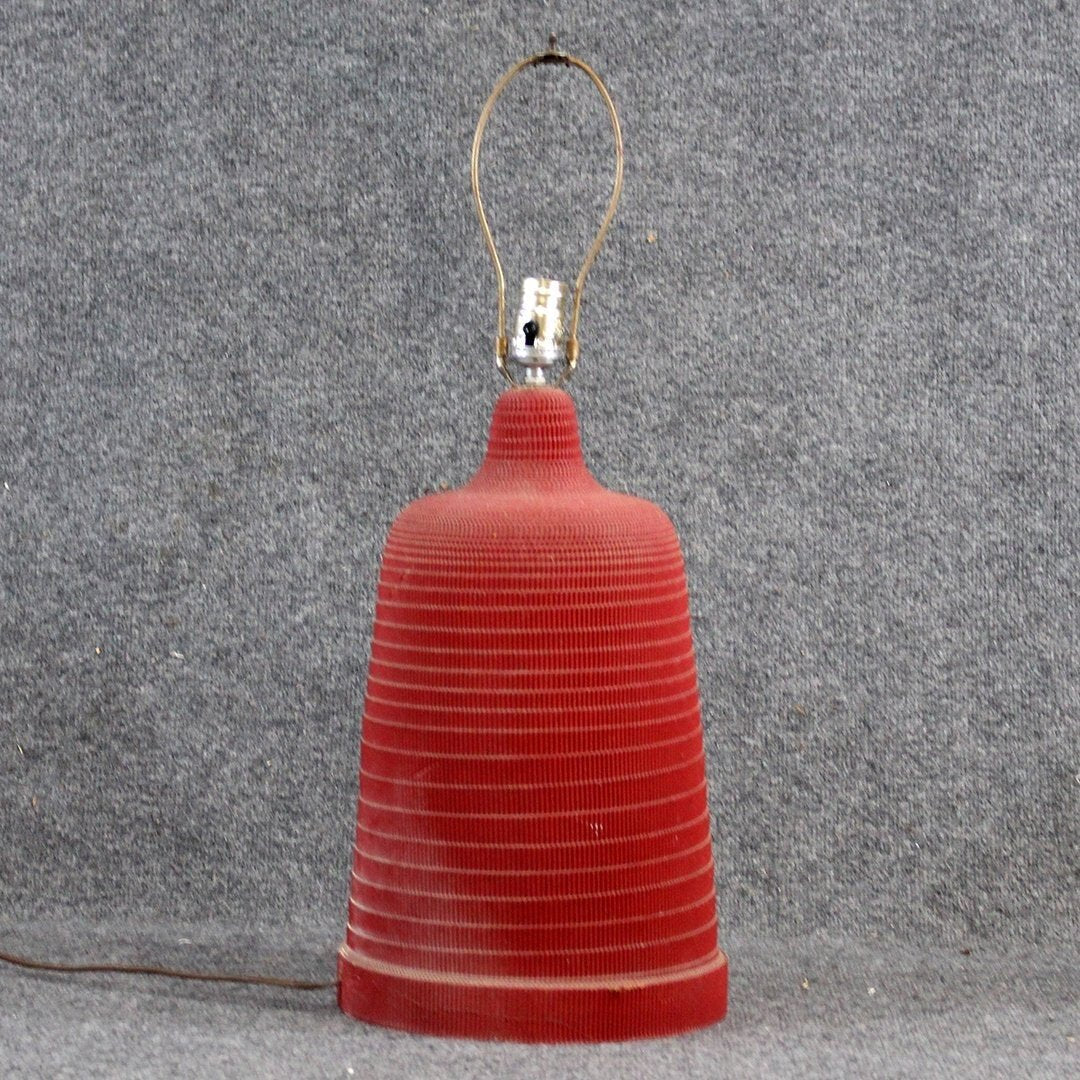 Red Cardboard Lamp, style of Gregory Van Pelt